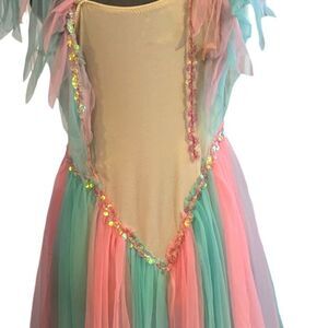 Vintage Women's Fairy Pastel Costume Fairycore‎ kawaii tulle satin